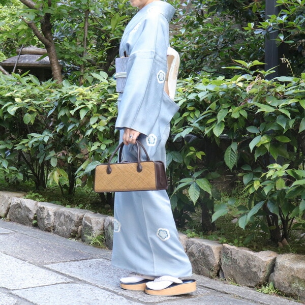 衿秀 公式 バッグ 和装 着物 ばっぐ bag 網代 あじろ 和装 横長 利休