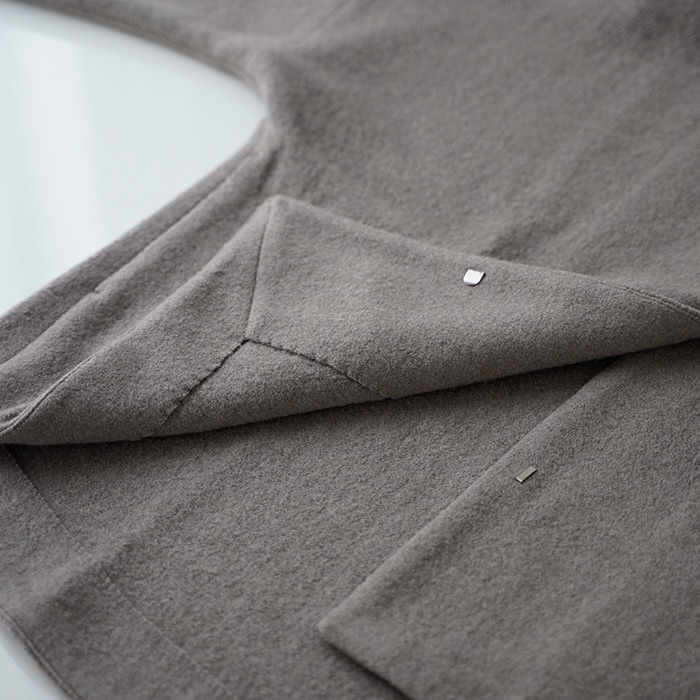 evam eva エヴァムエヴァ プレスウール ショート コート press wool