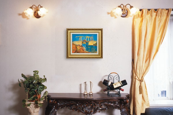 マクレガー 「ブルーウォーター」 4号 立体複製名画 【5％ポイント還元