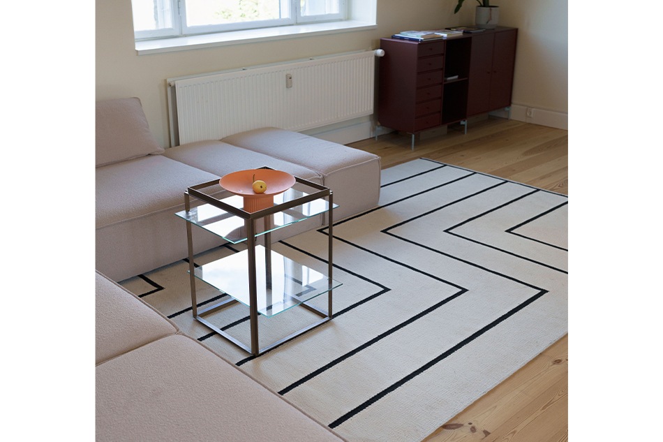 VIBEKE KLINT RUG VK-1 WHITE/BLACK（ヴィブケ・クリント ラグ