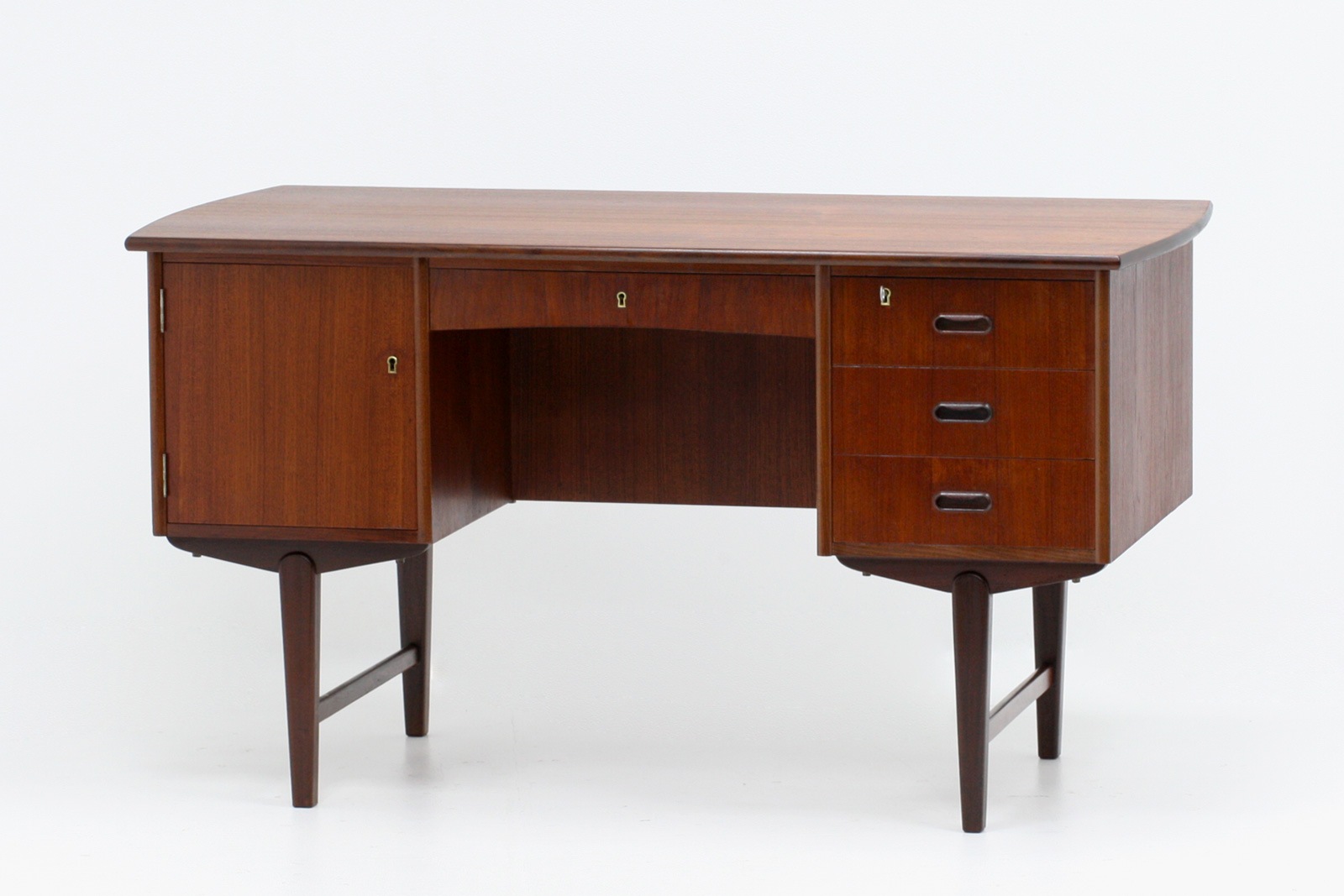 北欧 両袖デスク チーク材 ミッドセンチュリー家具 | 北欧家具