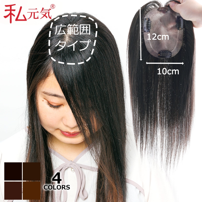 公式】私元気ウィッグ専門店 | 【大面積 10×12cm】通気性 超軽量