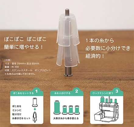 JUKI ジューキ ミシン糸小分けアタッチメント ぽこあ