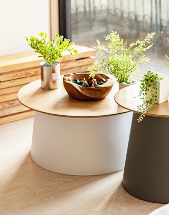 ロンド ラウンドテーブルL（ウッド天板）｜PT-991｜サイドテーブル｜机