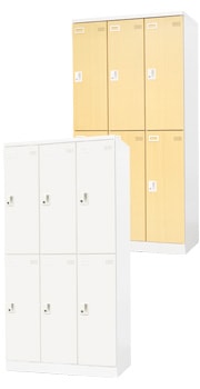 ロッカー 9人用 ダイヤル錠 ワイド 3列3段 FAD-9（商品番号：fad-9）の