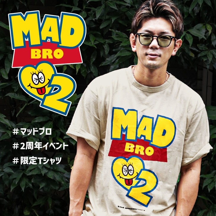 2nd Anniversary TEE トップス｜皇治プロデュースブランドMADBRO