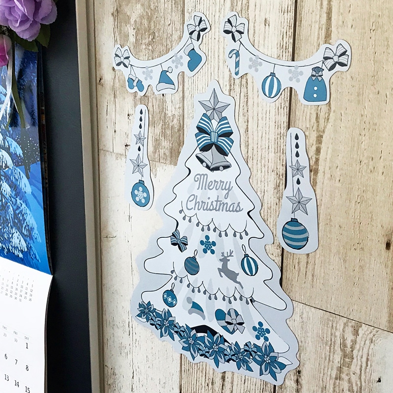 クリスマスデコマグ【ツリーナチュラルフレークタイプ SSセット 全2色