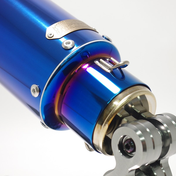 Mv83【チタングラデーション】汎用サイレンサー（サーキットスポーツ