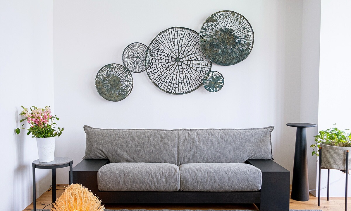 壁飾り 壁掛け オブジェ 蓮 ウォールアート おしゃれ インテリア 花