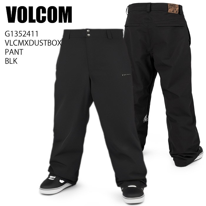 VOLCOM ボルコム G1352411 VLCMXDUSTBOX PANT BLK 23-24 ボードウェア