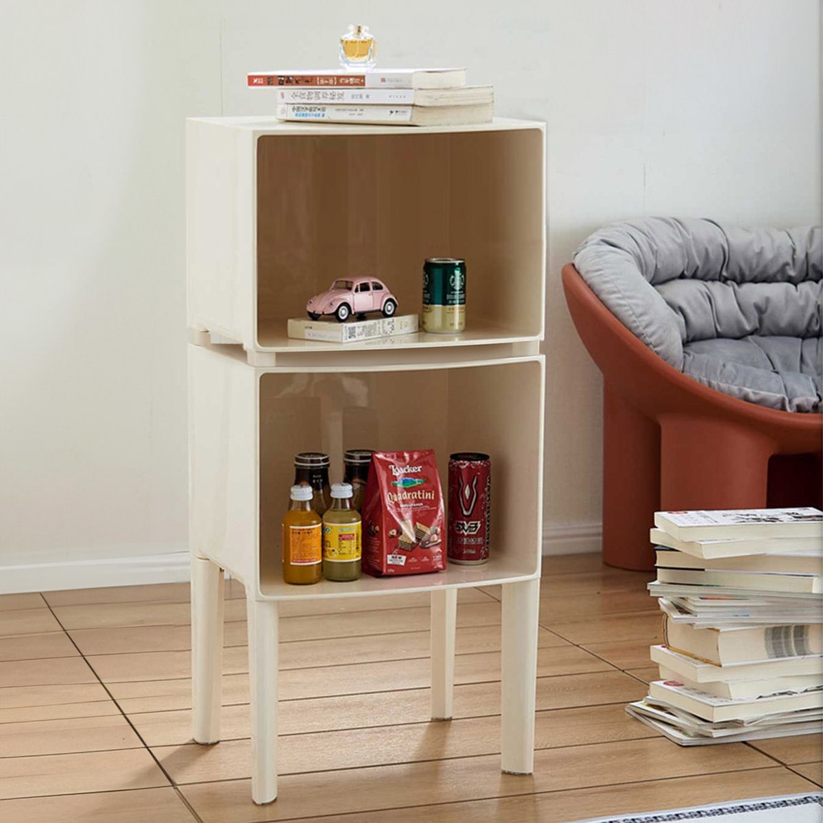 2段] VeroMan クリア 収納棚 ラック ディスプレイラック 見せる収納