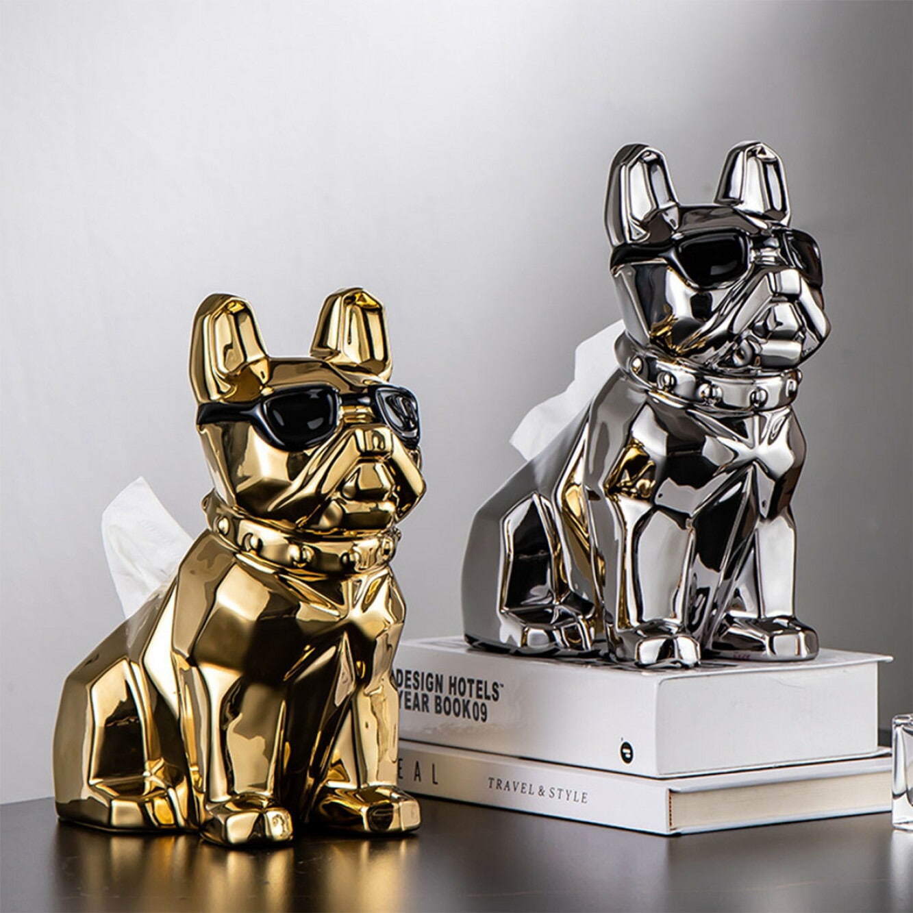 VeroManブルドック型 ティッシュケース 犬 ドッグ ティッシュボックス