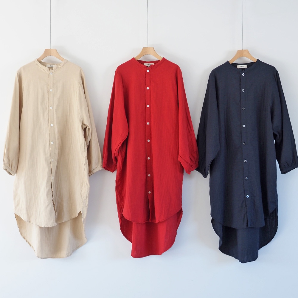 NARU(ナル) ダブルガーゼ ロングシャツカーデ 665812 | TOPS,ブラウス