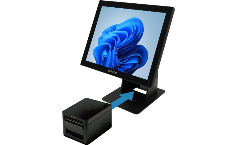 BUSICOM 15インチ 業務用タッチPC「Seav-15c2」SSD 128GB ホワイト