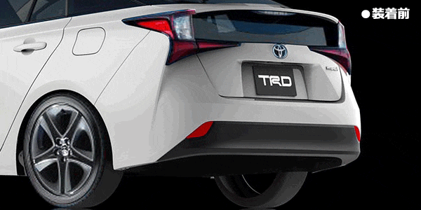 プリウス50系(後期)専用 リアバンパースポイラー TRD エアロ