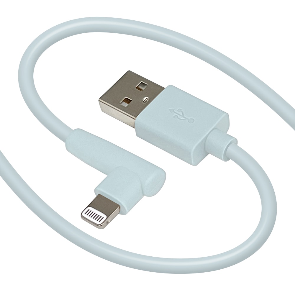 iPhone iPod iPad MFi認証 L字ライトニングケーブル やわらかい から