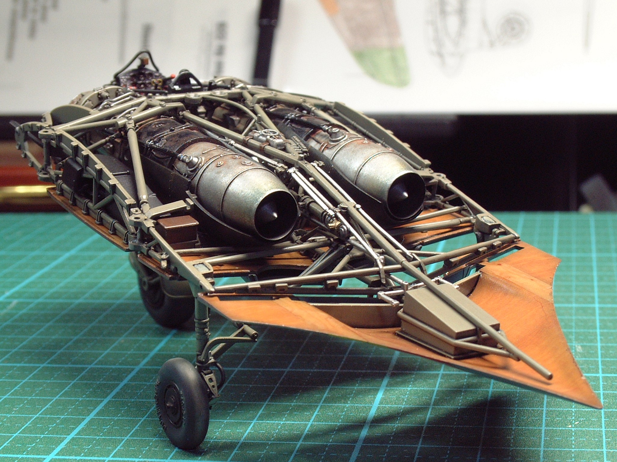 2021/11/13～2022/01/10 製作記事～1/48 Ho229（造形村） | 模型工房 宜楽