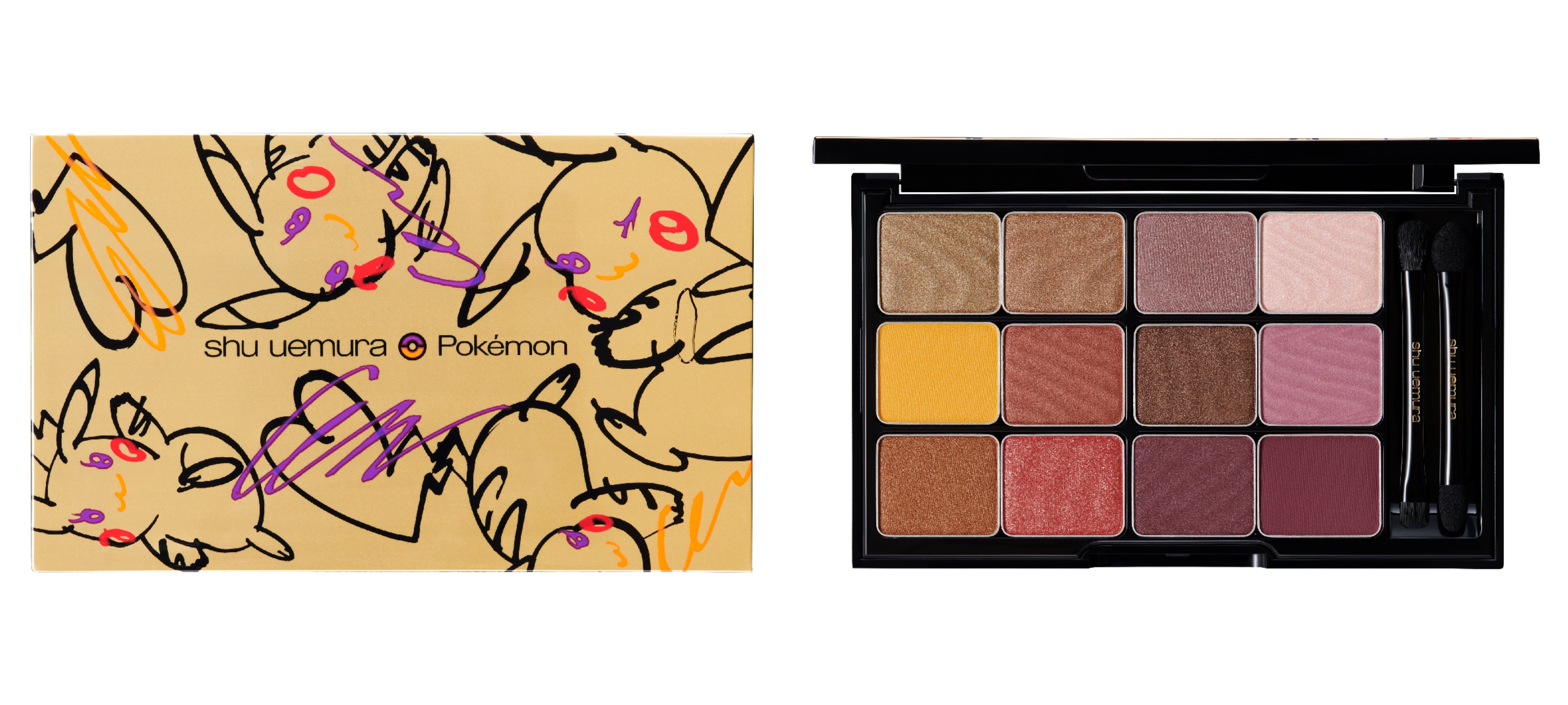 シュウ ウエムラとピカチュウの電撃コラボレーション。あなたもカラー