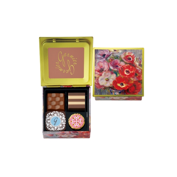 904 ガルニエ D 4個 ガルニエ チョコレート アート缶: ｜ゴンチャロフ