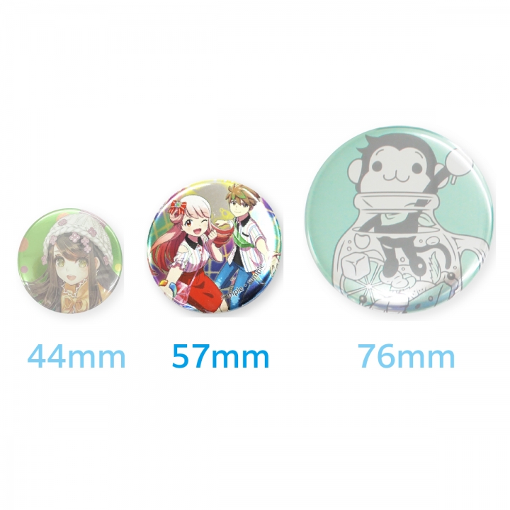 メタリック缶バッジ57mm | オリジナルグッズ・アクリル・缶バッジ制作