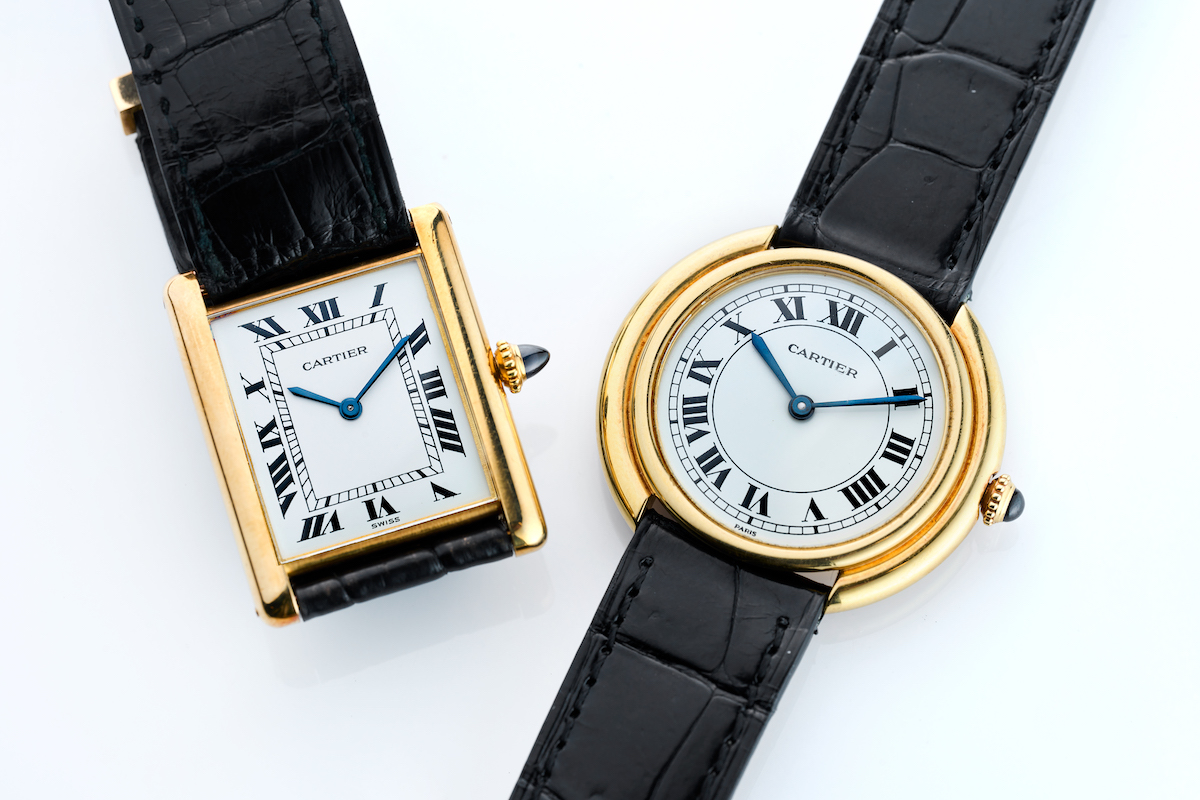 タンクetc.価格高騰が著しい、カルティエの18Kイエローゴールド製