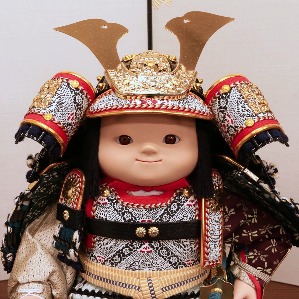 横幅45cm｜子供大将飾り 匠｜お顔がかわいい｜見惚れちゃう 五月人形