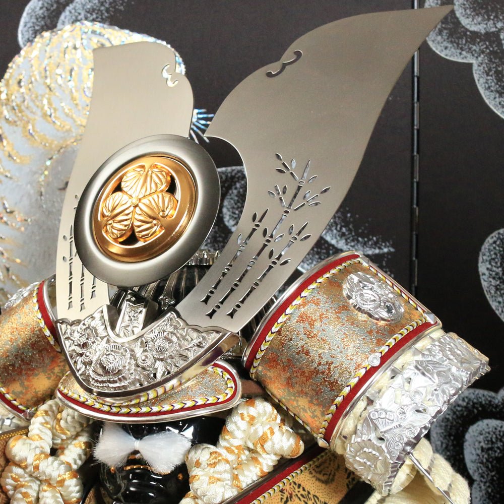 横幅85cm｜翠鳳作 12号鎧 武将 徳川家康 ｜白｜ご満悦！五月人形