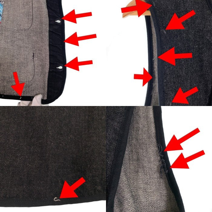 One Piece Of Rock ワンピースオブロック ブラックデニム ベスト