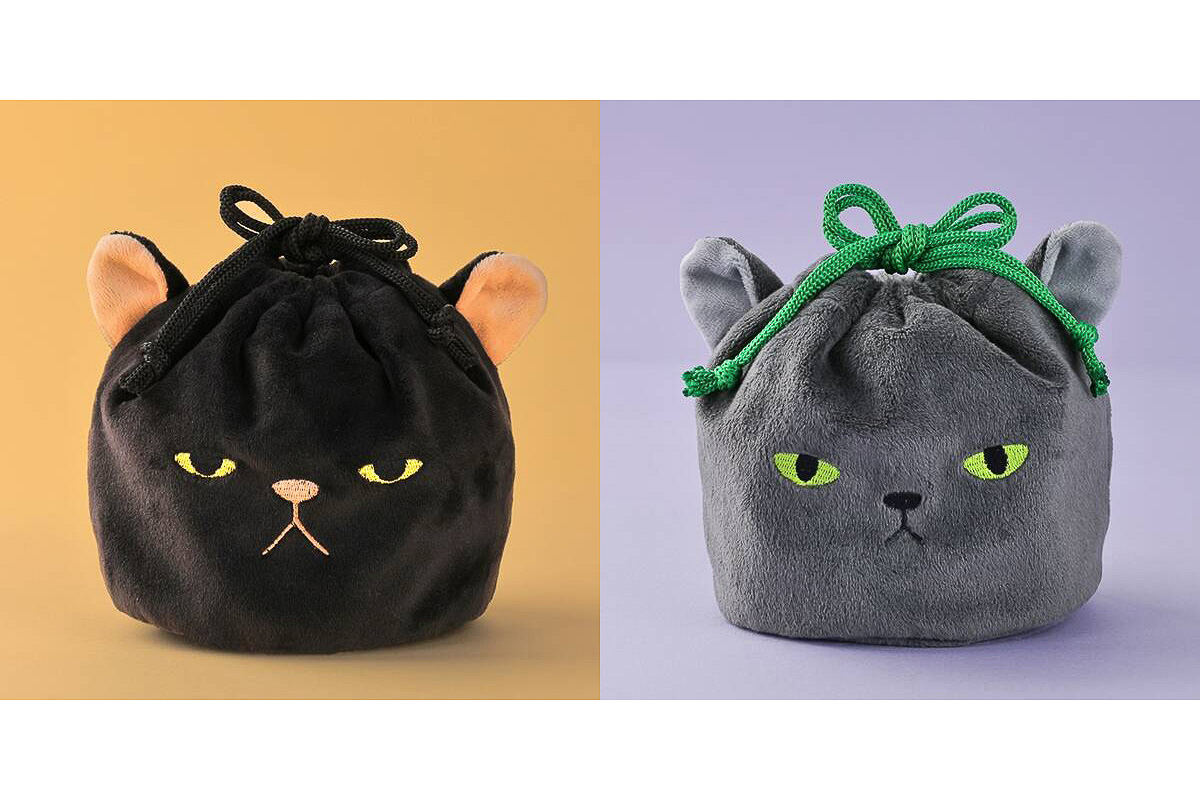 カルディ、ふてぶてしくてカワイイ「ねこちゃん巾着」発売 - グルメ Watch
