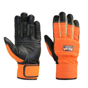 トンボレスキュー 耐切創手袋 アラミド繊維 手のひら革 拳アラミド