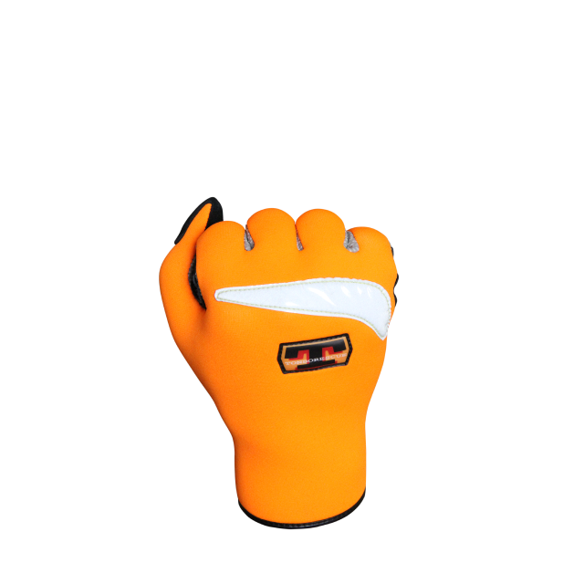 トンボレスキュー マリン手袋 水中活動 反射材付き 手のひら牛革 指先