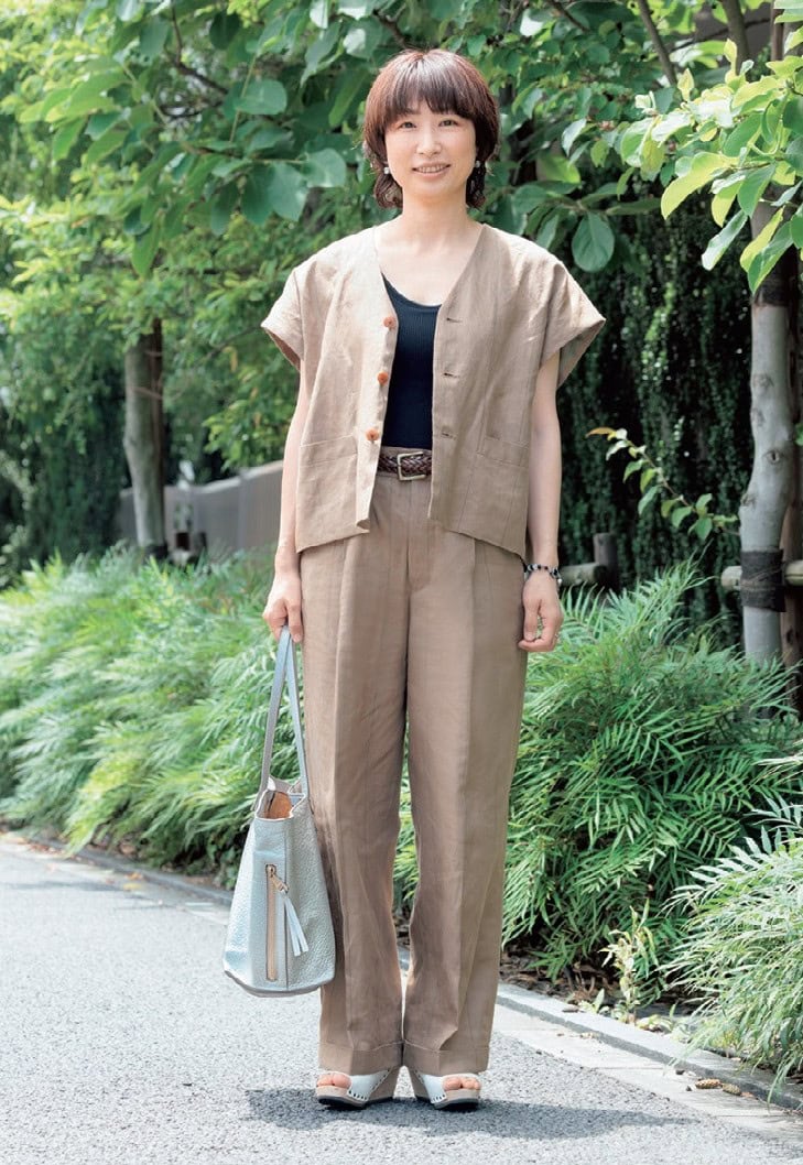 スナップ】メンズライクなHAVERSACKの「セットアップ」がこなれ感