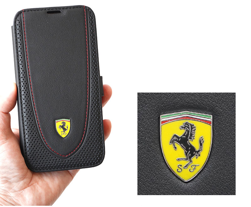 Ferrari フェラーリ 手帳型ケース 本革』 iPhone13Pro / 13ProMax