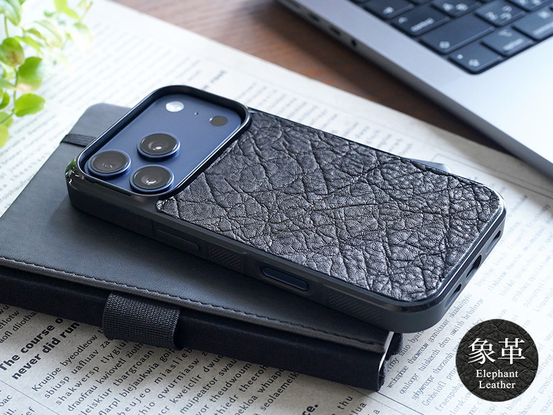 象革】iPhone17Pro ケース 背面 本革 シェル WINGLIDE NPS 本革ケース