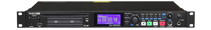 生産完了]TASCAM SS-CDR200 ソリッドステート / CD ステレオオーディオ
