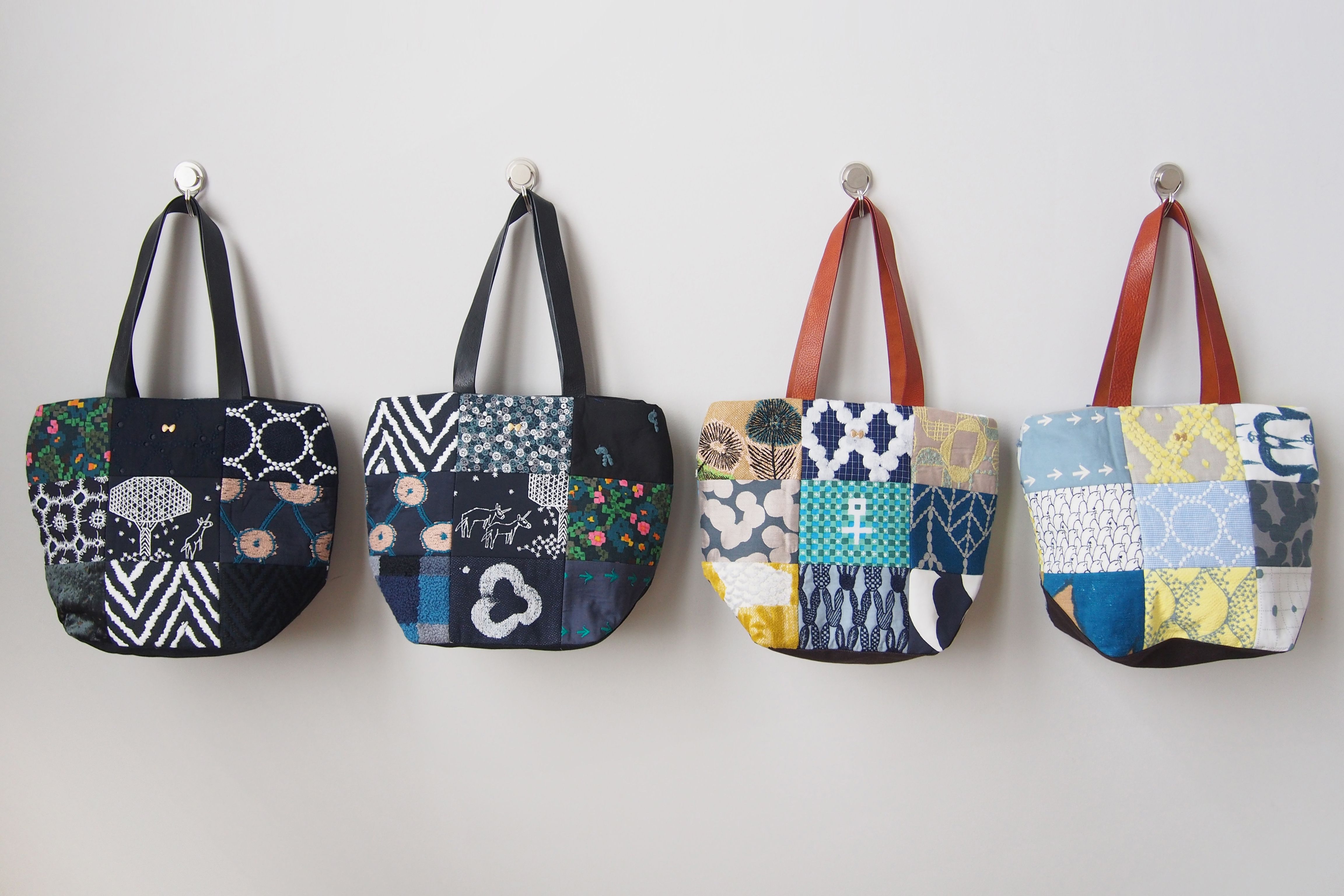 ミナ 【745】ミナペルホネンchoucho 洗えるたためるビッグトート