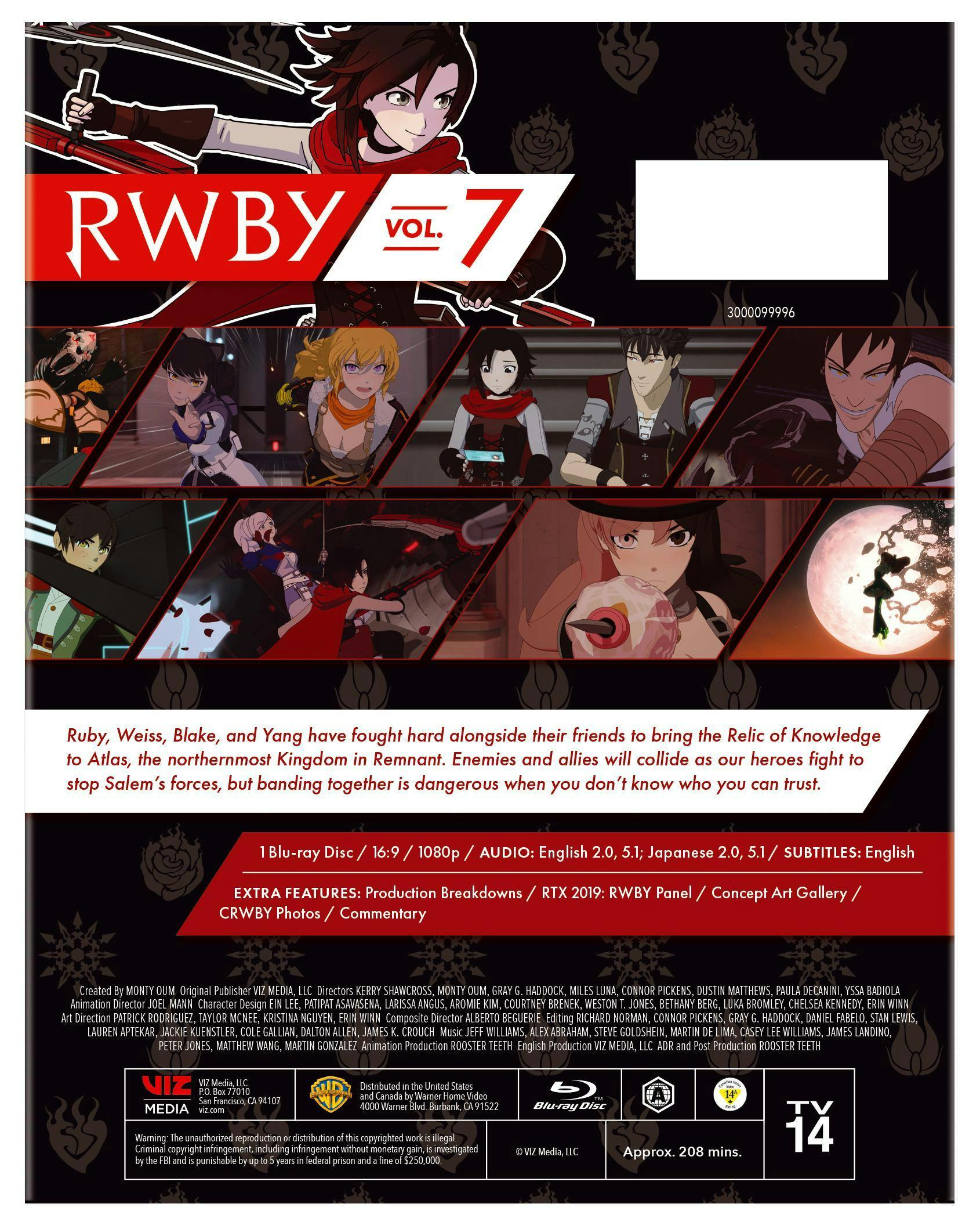 RWBY Volume 7 (Blu-ray) [Blu-ray] – GRUV Entertainment