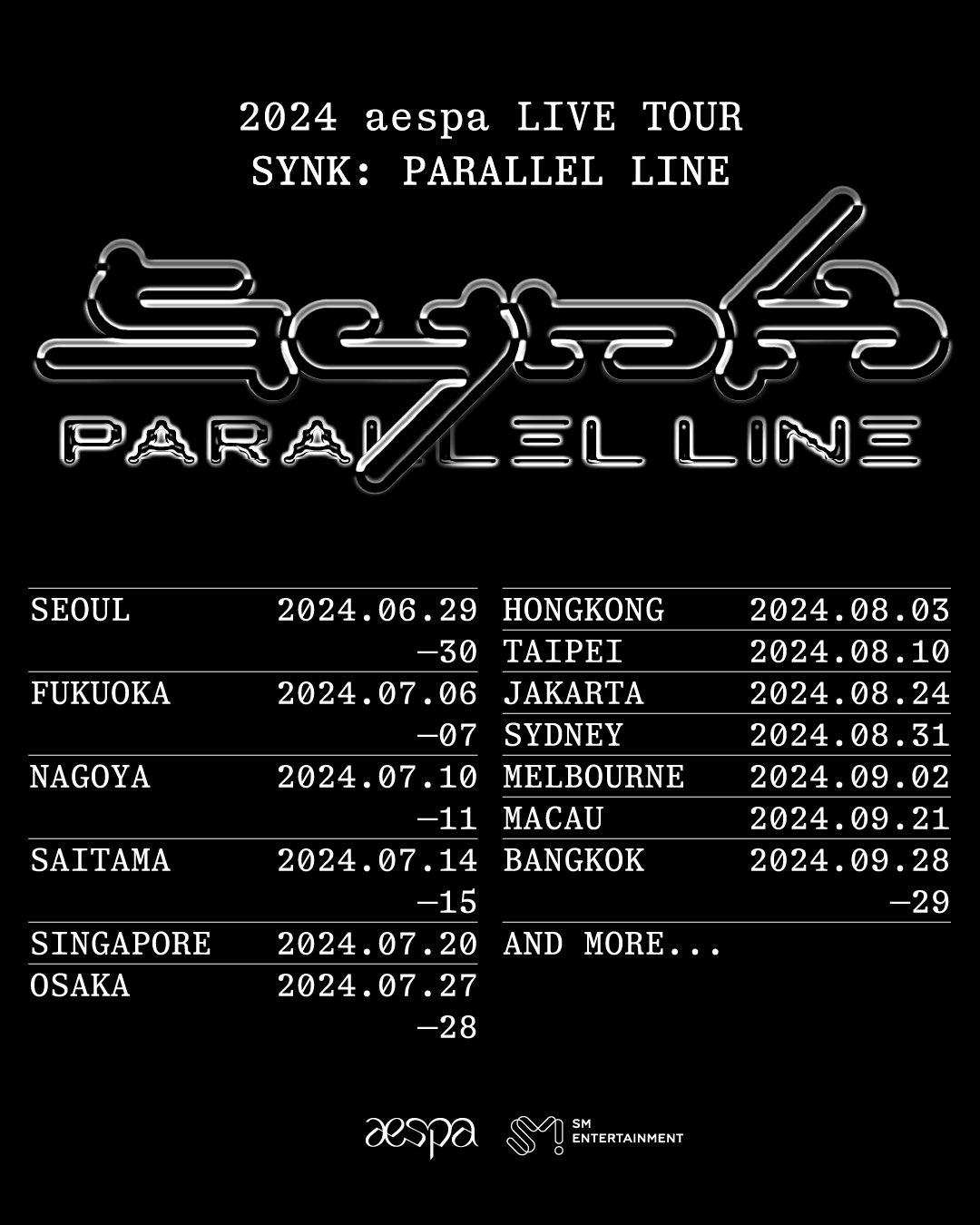 2024 aespa(エスパ) LIVE TOUR「SYNK: PARALLEL LINE」ソウル公演