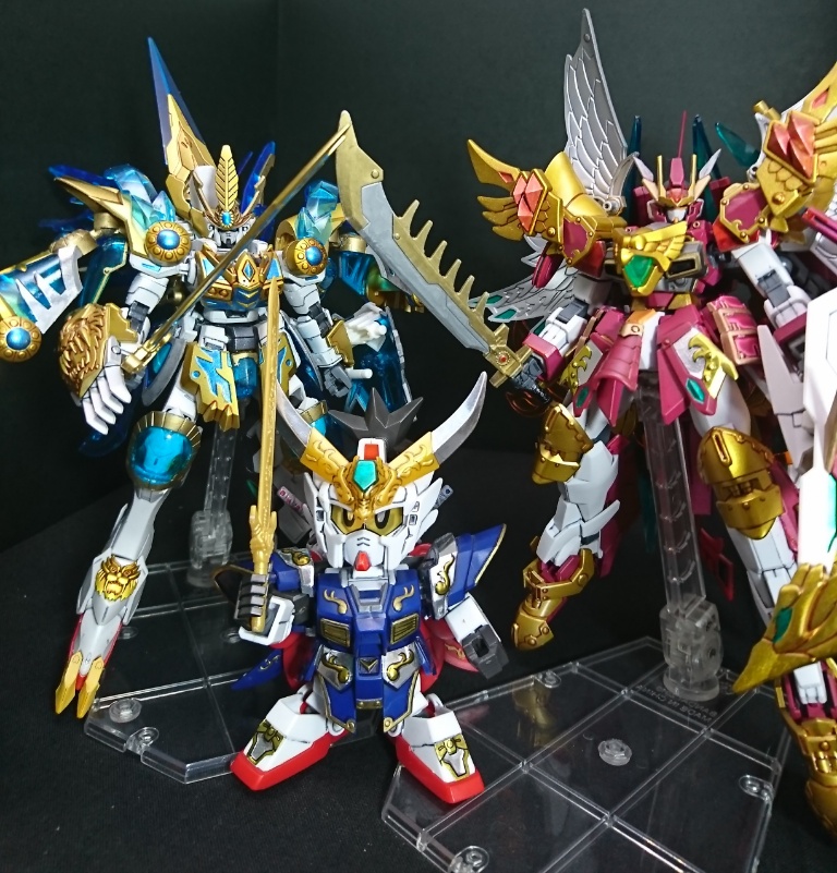 SDガンダム三国伝 (塗装済み) 機武帝 紅蓮装 曹操ガンダム ❗オマケ