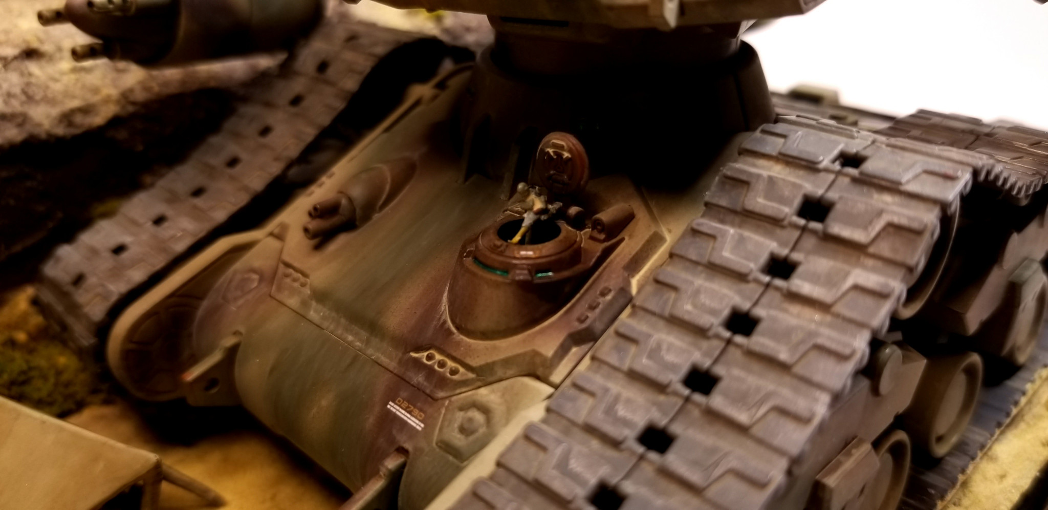 ガンタンク初期型+61式戦車 迷彩仕様 ジオラマ仕上げ｜@kappe001さんの