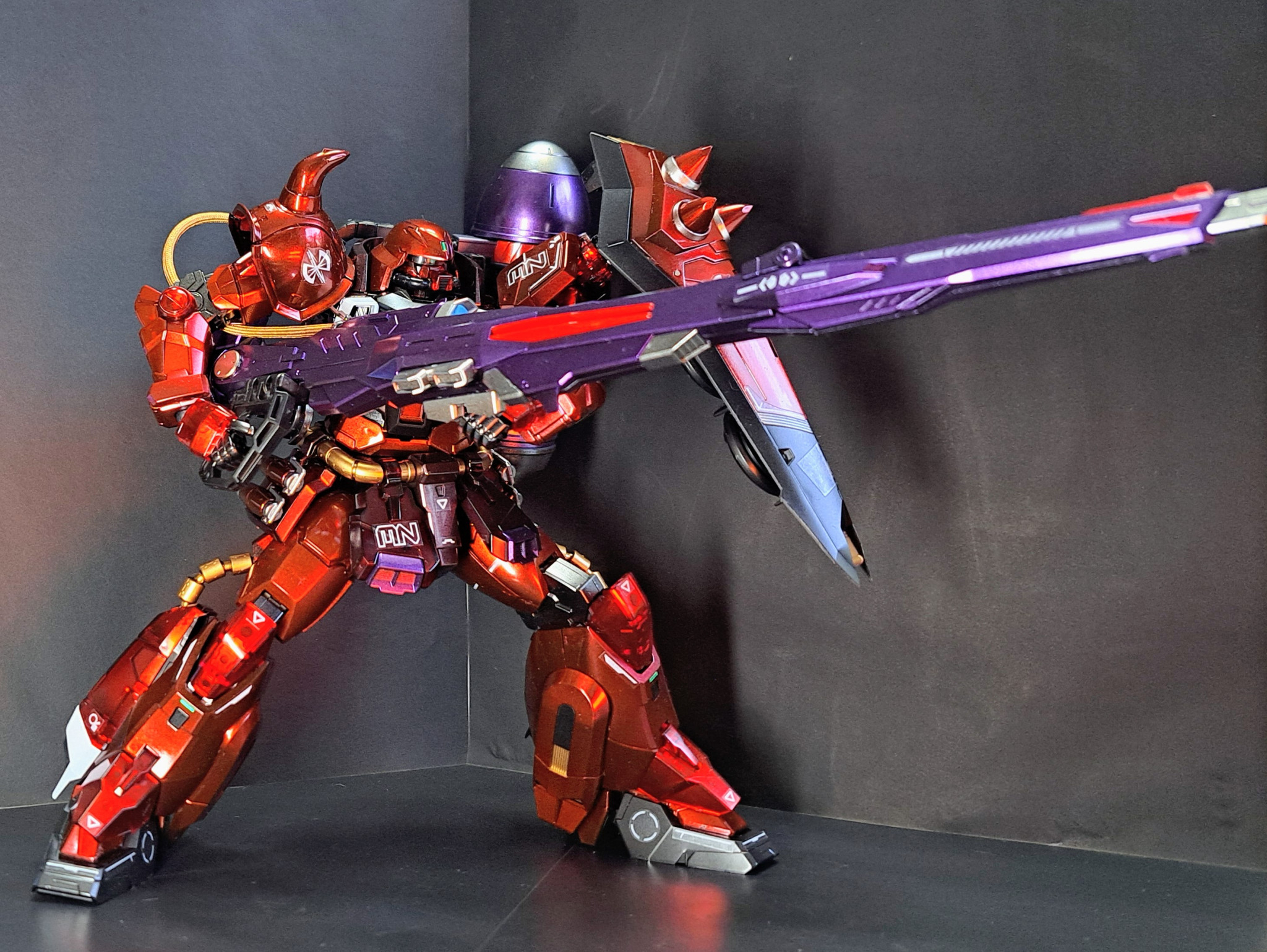 MG ガナーザクウォーリア ルナマリア機 ソリッドクリア風塗装 完成品