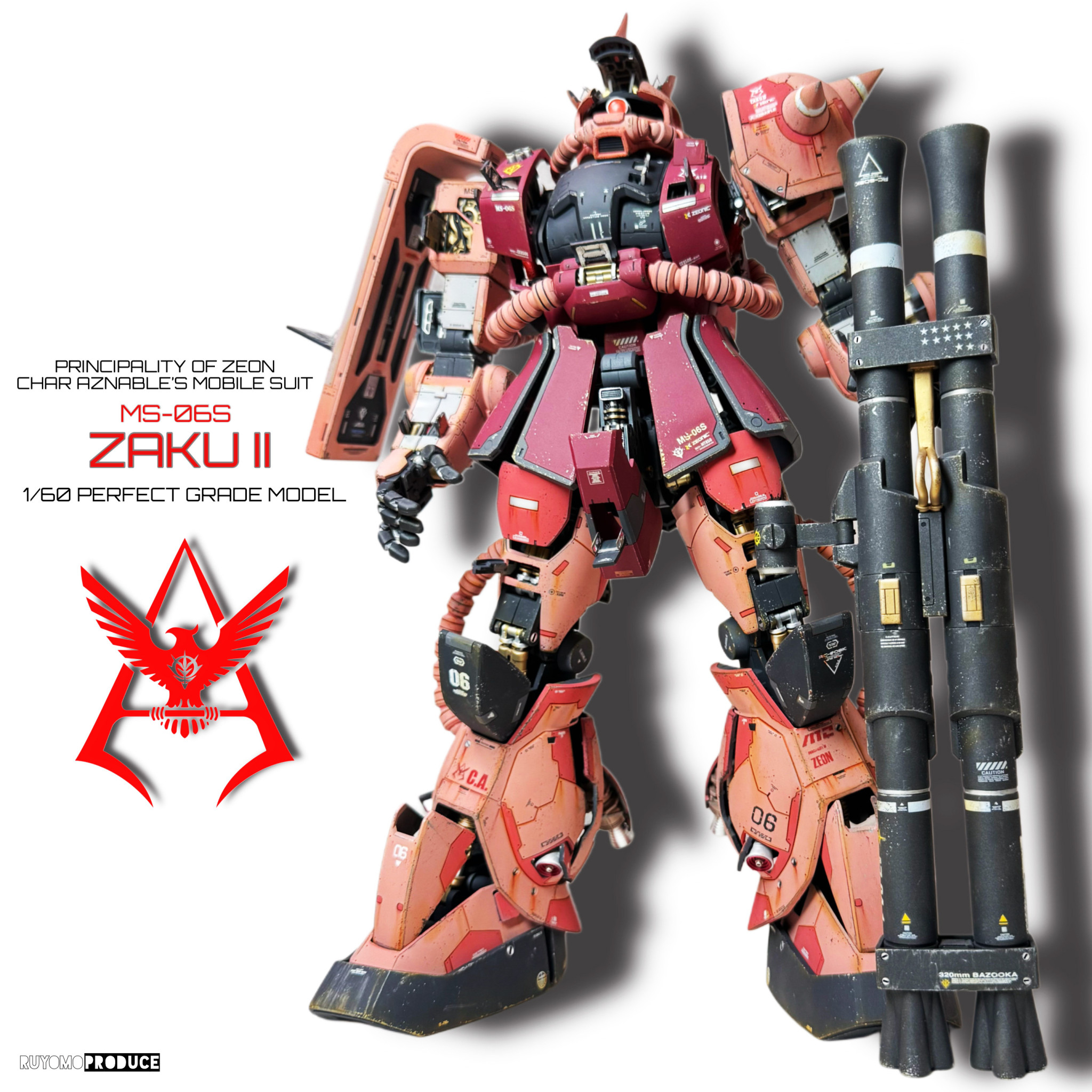 1/60 PG シャア専用ZAKU II オープンハッチ仕様｜Ruyomoさんのガンプラ