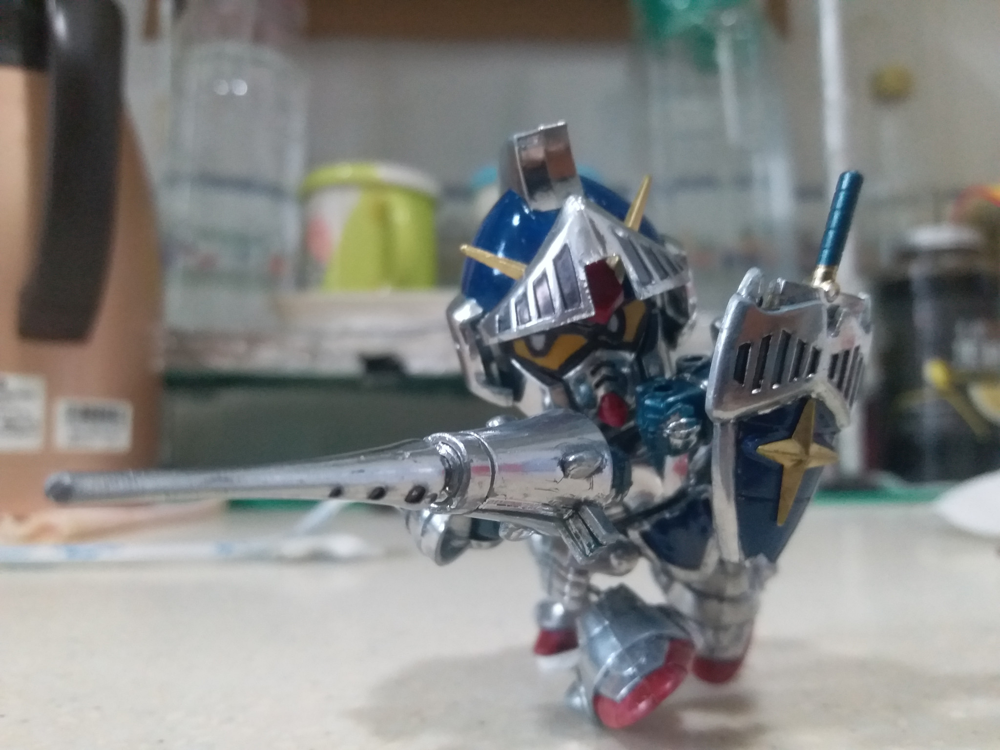 BB戦士 ナイトガンダム（メッキ）｜LUNLUN（邪道可動）さんのガンプラ