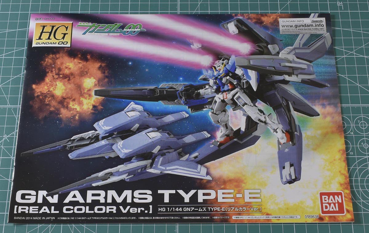 HG GNアームズ TYPE-E（リアルカラーVer.）のパッケージ・説明書