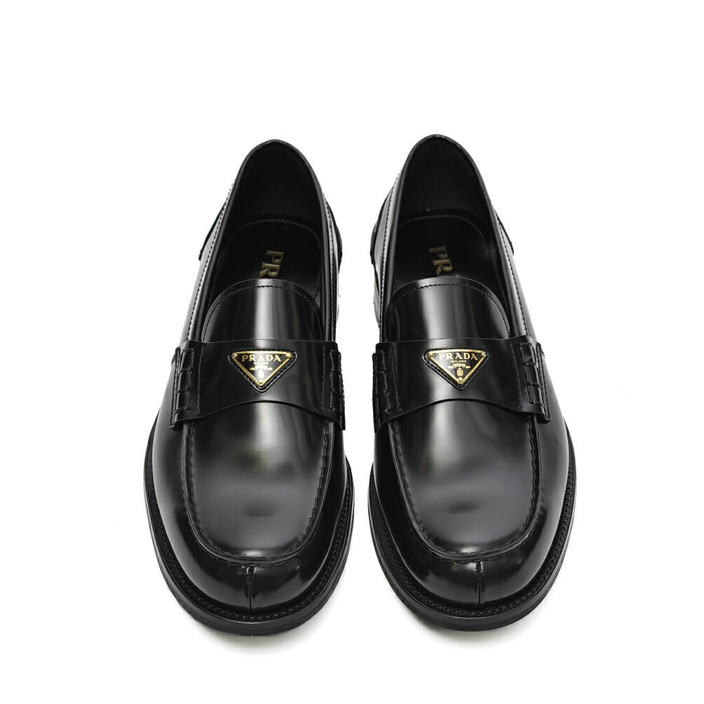 PRADA プラダ / カーフレザーロゴプレートローファー / メンズ