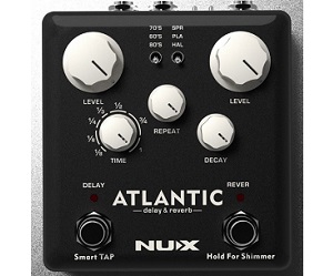 NAMM2018:エコーペダル】-NUX- “Atlantic – Delay & Reverb” 全6モード