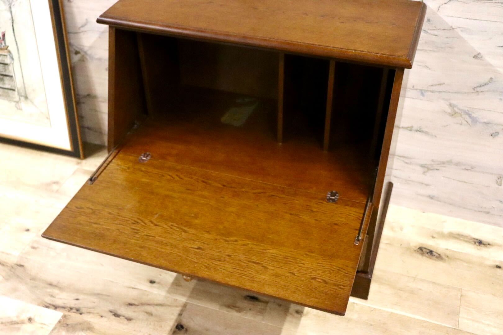 GMIS65○神居民芸 ライティングビューロー デスク キャスター付き椅子 鏡台