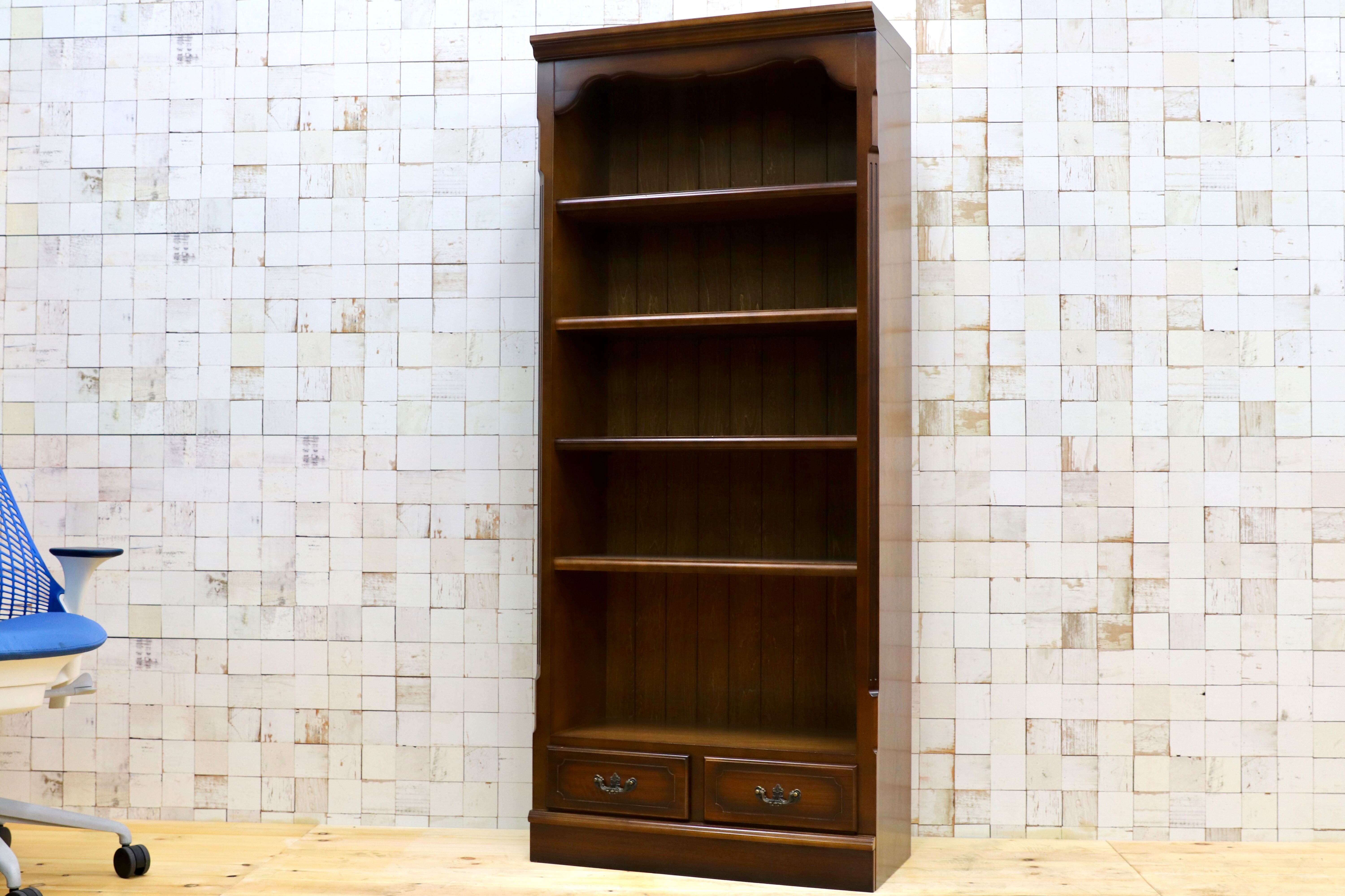 カリモク コロニアル 本棚 本箱 書棚 ラック ブックシェルフ