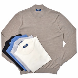 SALE】FEDELI（フェデリ）SUPER140'sハイゲージウールモックネック