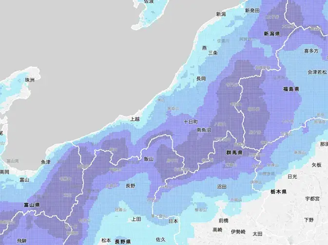 積雪深予報 | APIデータラインナップ | WxTech Data - ウェザーニューズ
